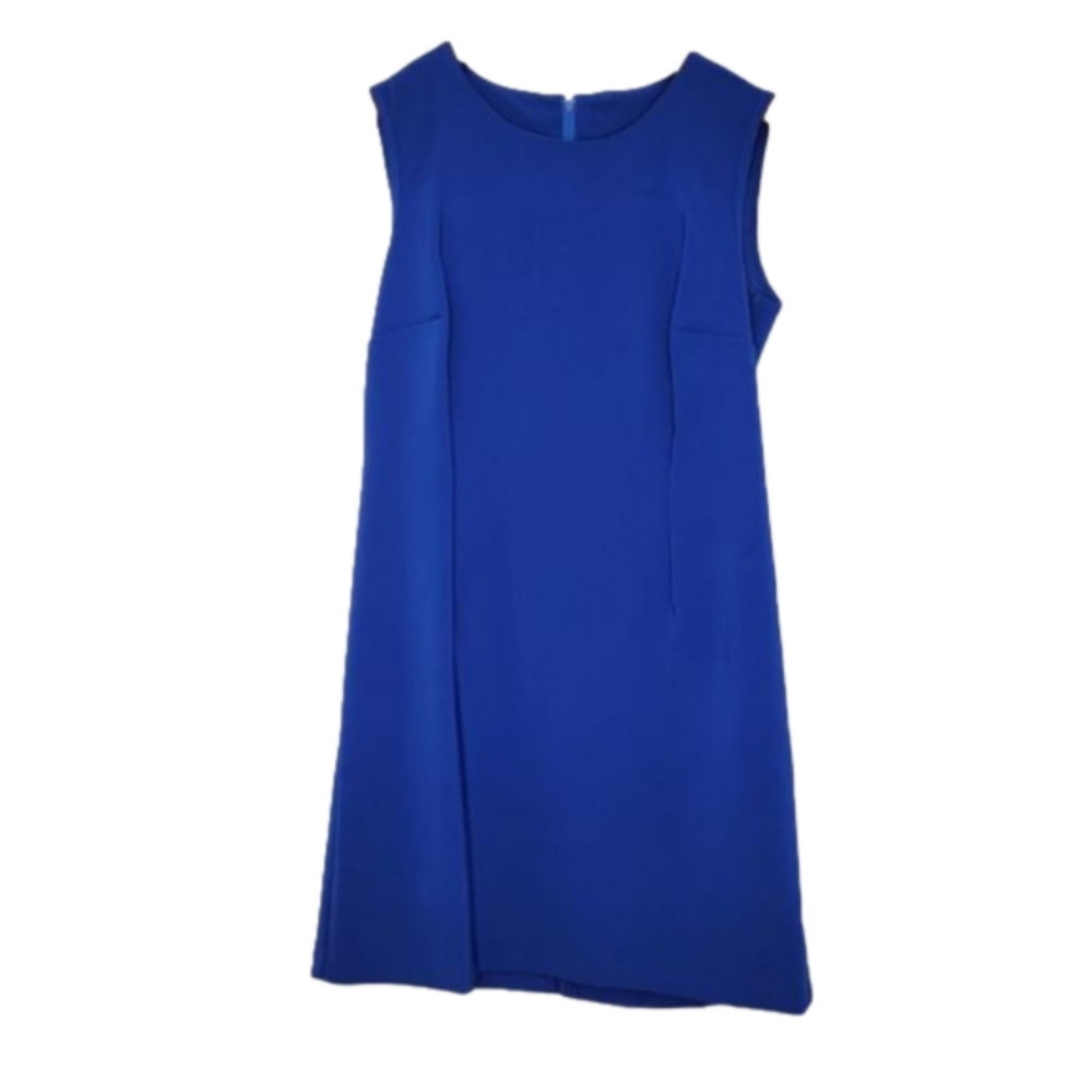 UnBranded Blue Tank Knee Length small Slit in back Dress